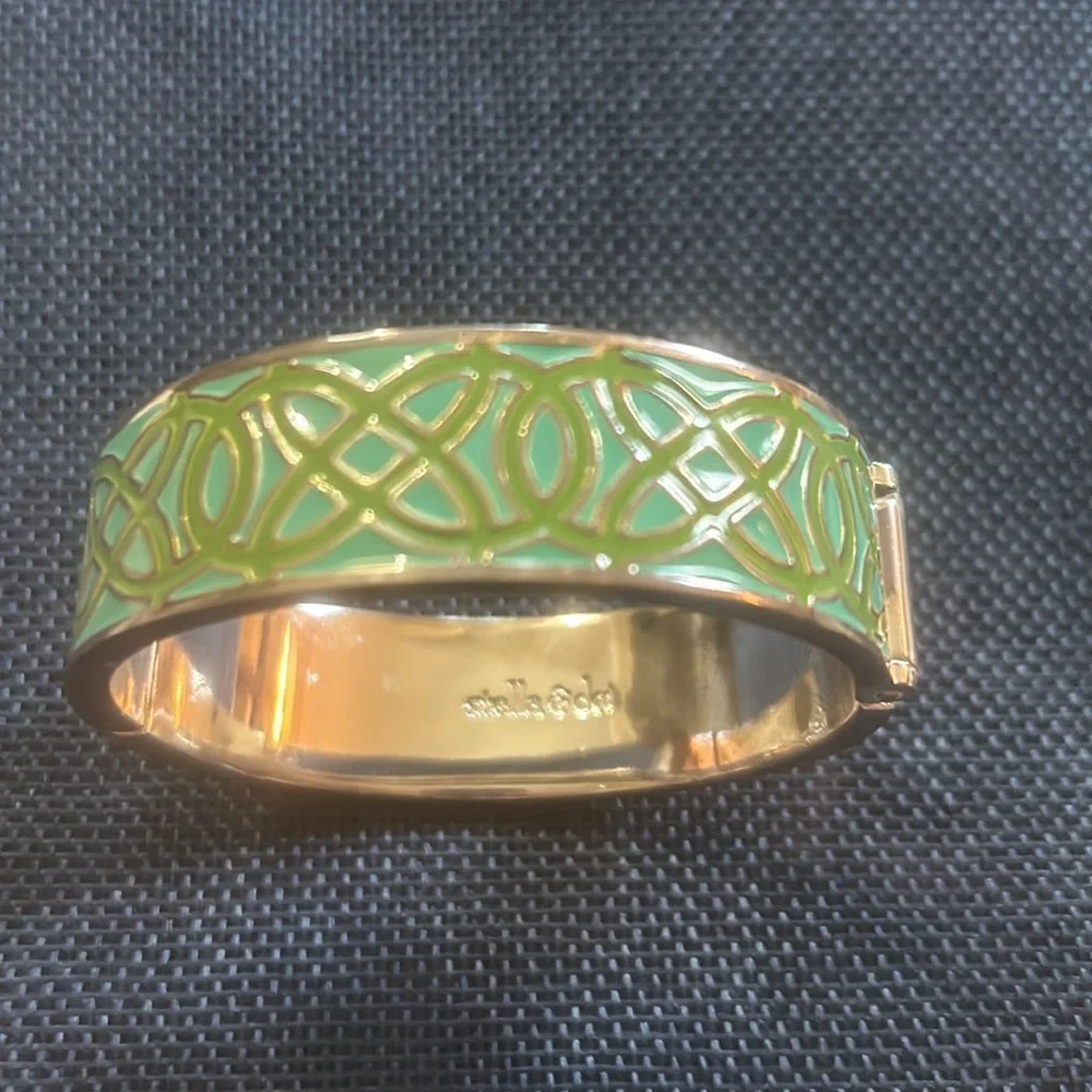 Stella and Dot “Eleanor” Thick Hinged Enamel Bracelet - Picture 2 of 10